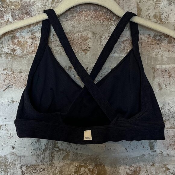 Vuori WT | Elevation Ruched Bra | Midnight Heather | Size M - Picture 3 of 8